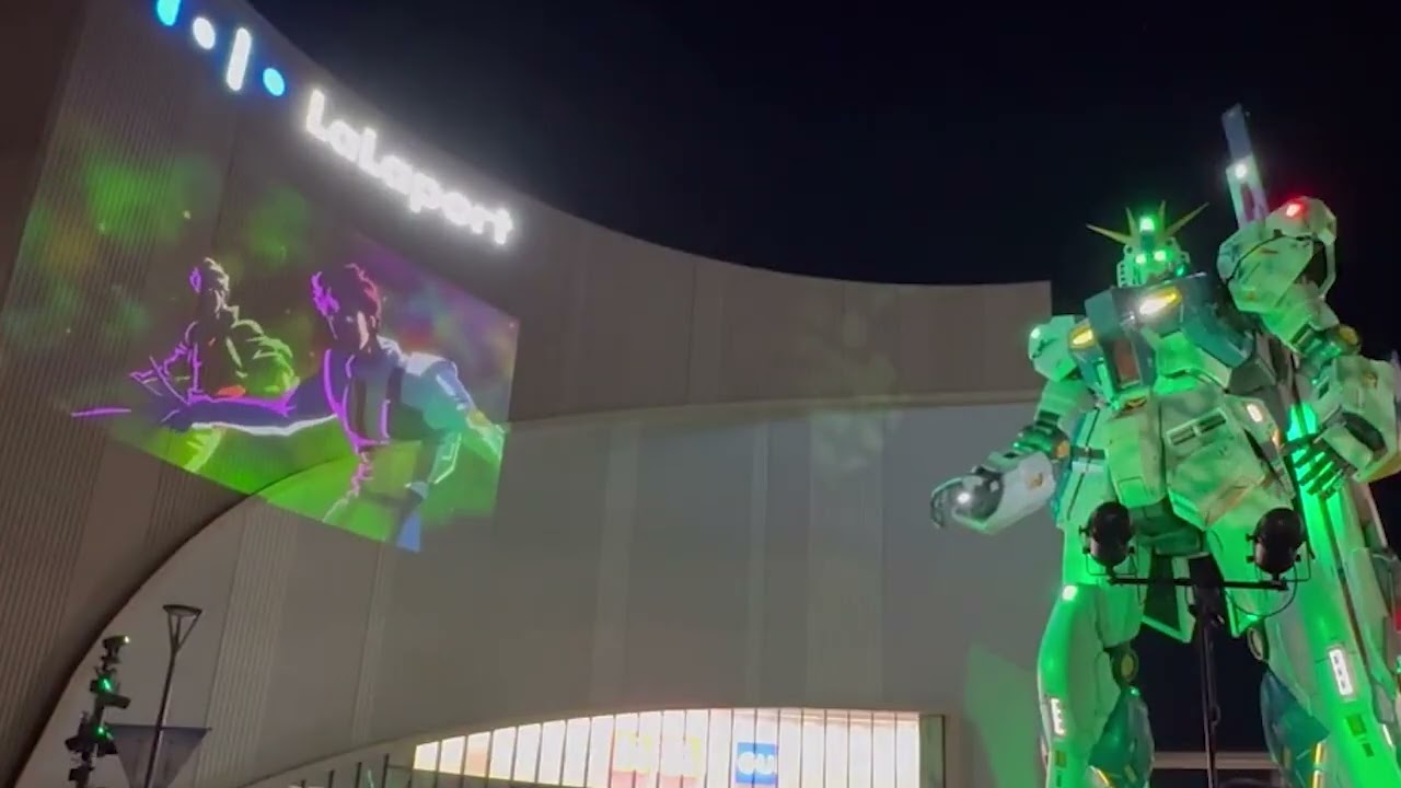ららぽーと福岡 完全新作壁面映像『機動戦士ガンダム ALC ENCOUNTER』 ※周囲の音が入っていますので音量にご注意ください。