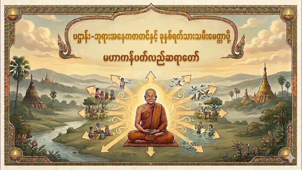 ဦးနန္ဒမဥ္ဇူသာ(မဟာကန်ပတ်လည်ဆရာတော်) - ပဌာန်း နှင့် ၇ရက်သားသမီးမေတ္တာပို့