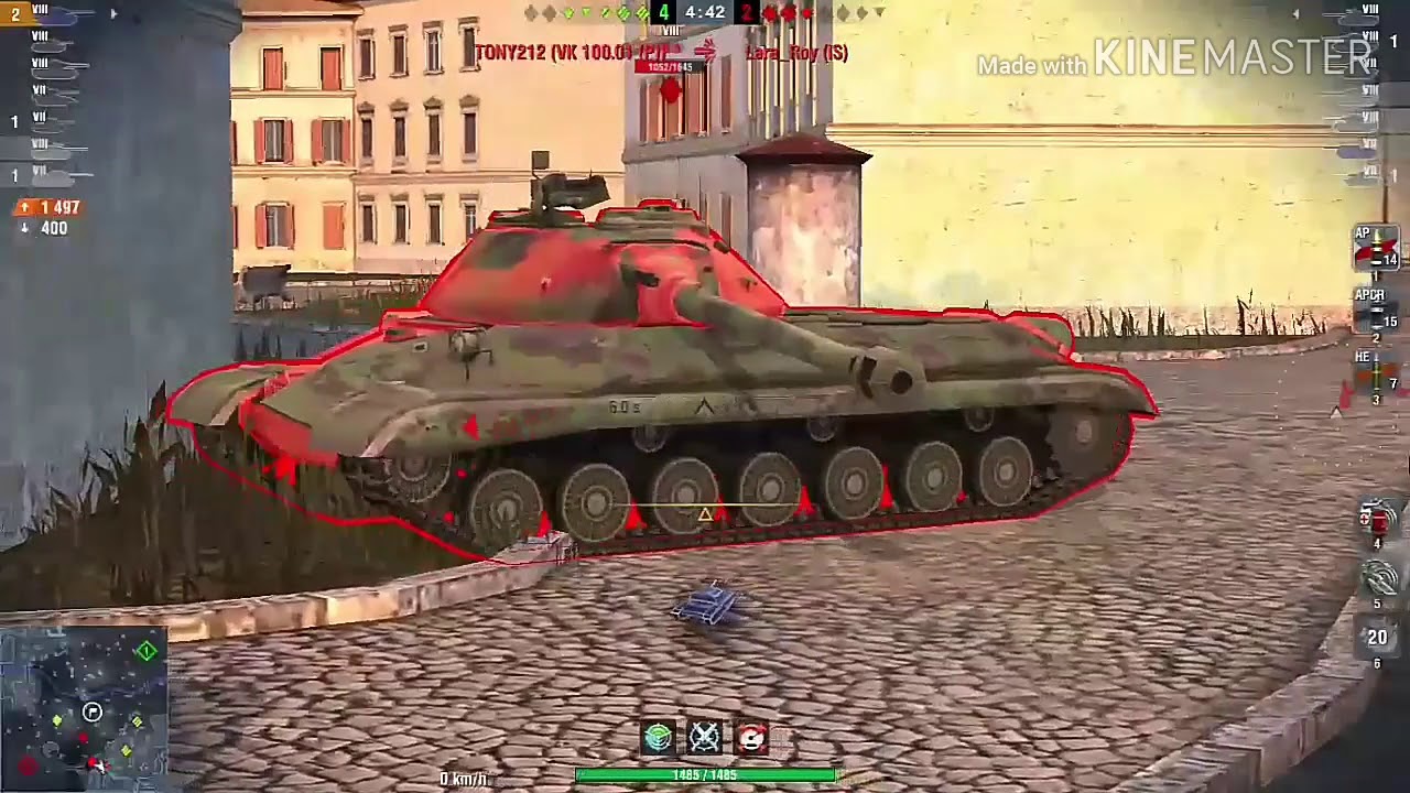 World Of Tanks Blitz - Jagdtiger 105mm - 3613 DMG (3 Kills)