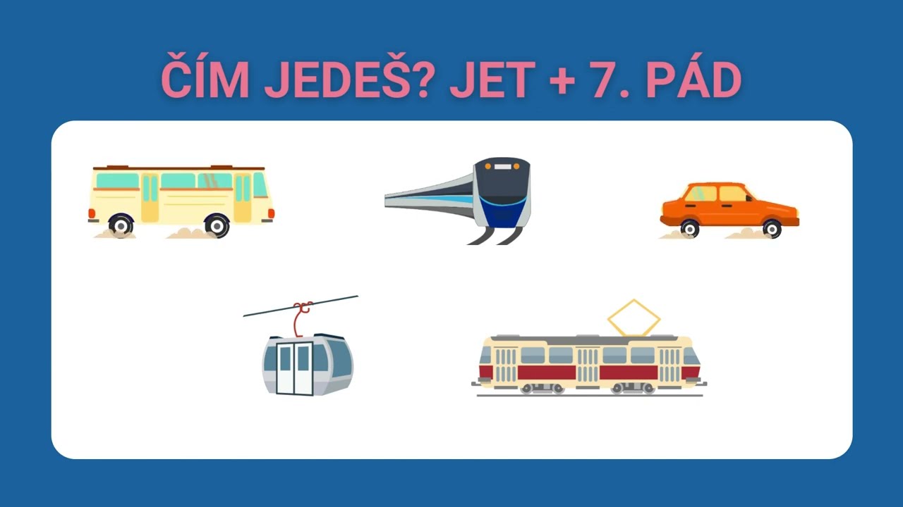 Levou zadní online 4.1 SLOVESO JET + 7 . PÁD