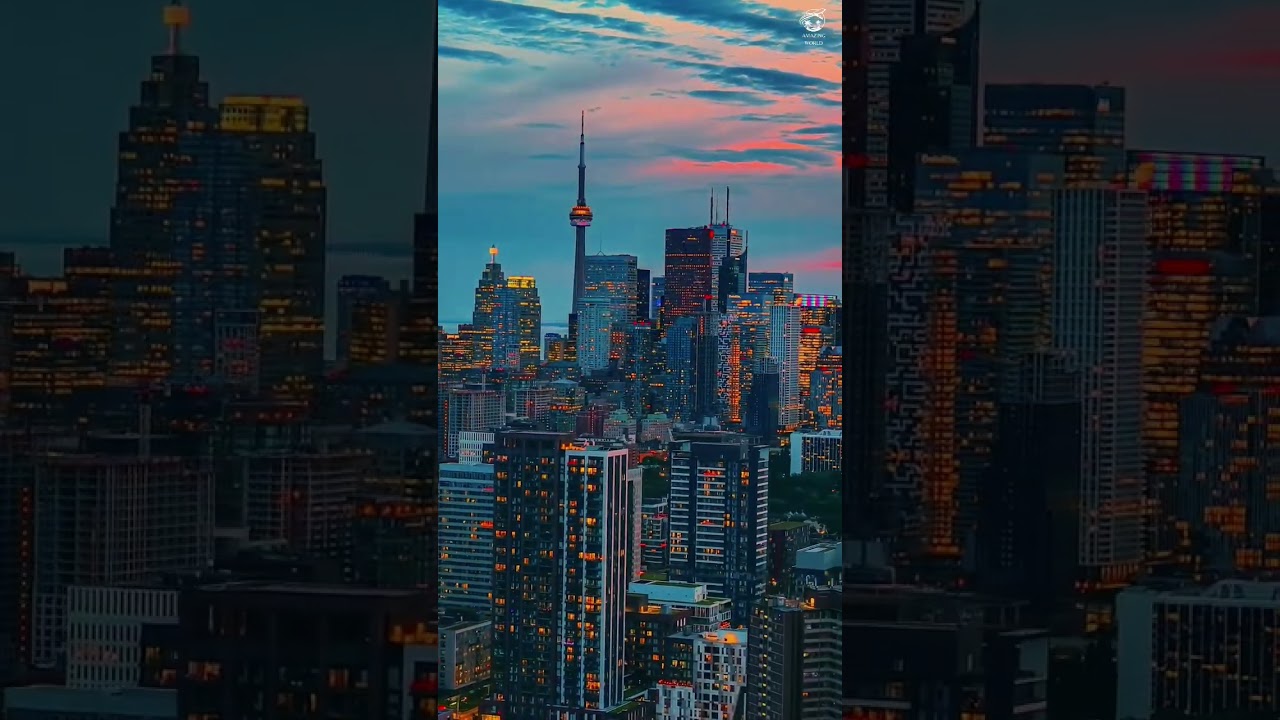 Toronto Skyline at Night Looks Like a Dream 🇨🇦 