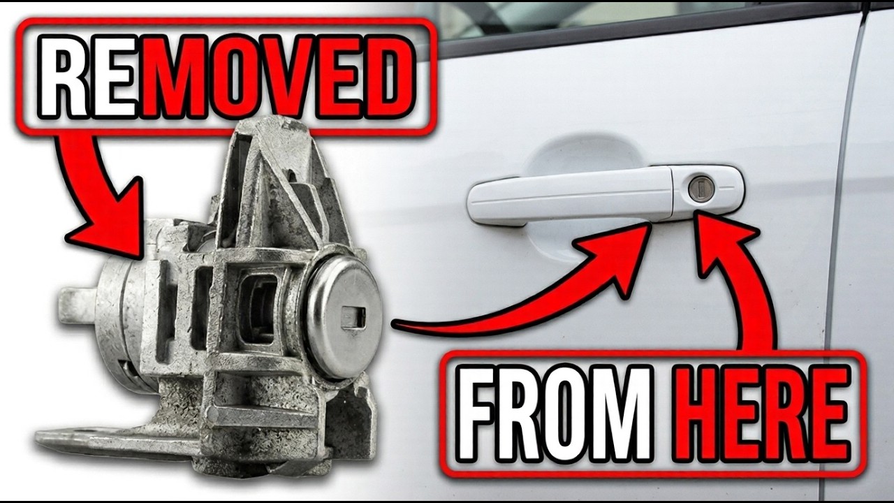 How to Remove Door Lock Cylinder - Ford Focus MK2 (Step by Step) # ASMR
