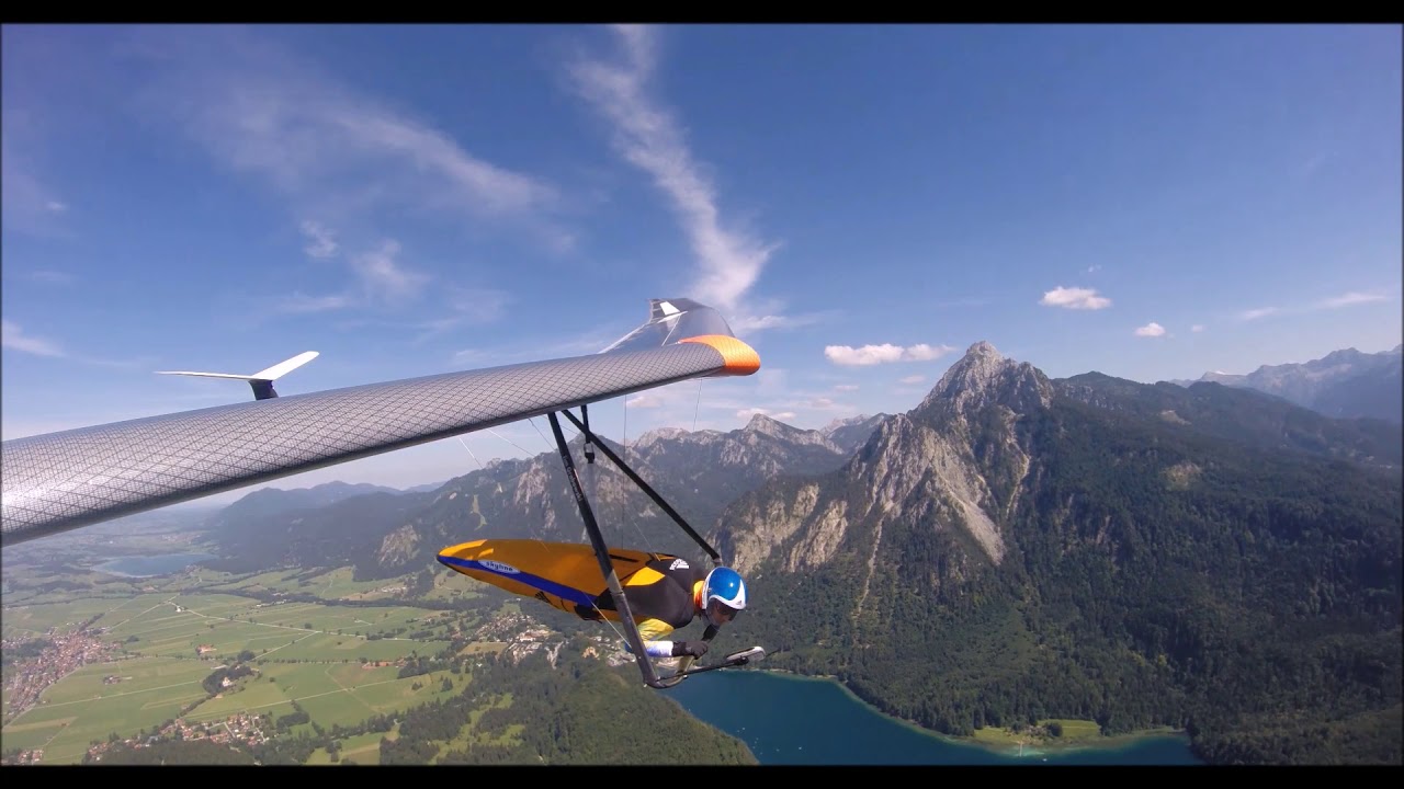 Komm mit auf einen Drachenflug vom Tegelberg mit Tim über Schloss Neuschwanstein