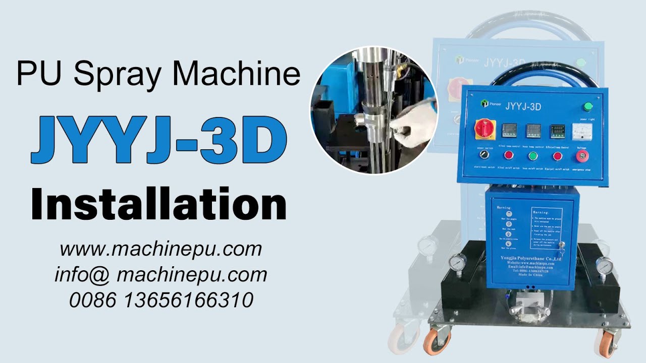 2022 New Polyurethane Insulation Foam Spray Machine JYYJ-3D Installation Instructional Video