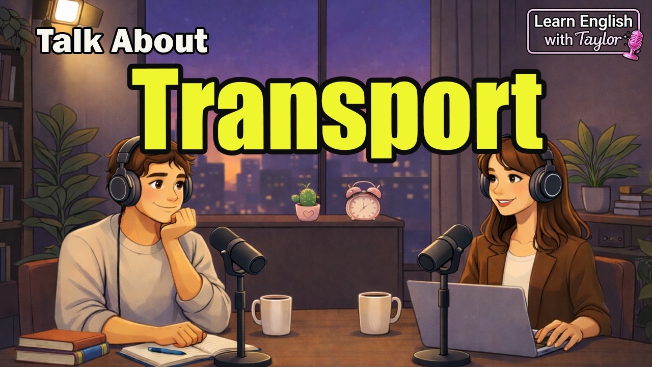 English Podcast for Beginners : Talk About Travel & Transportation Vocabulary | Easy A1-A2