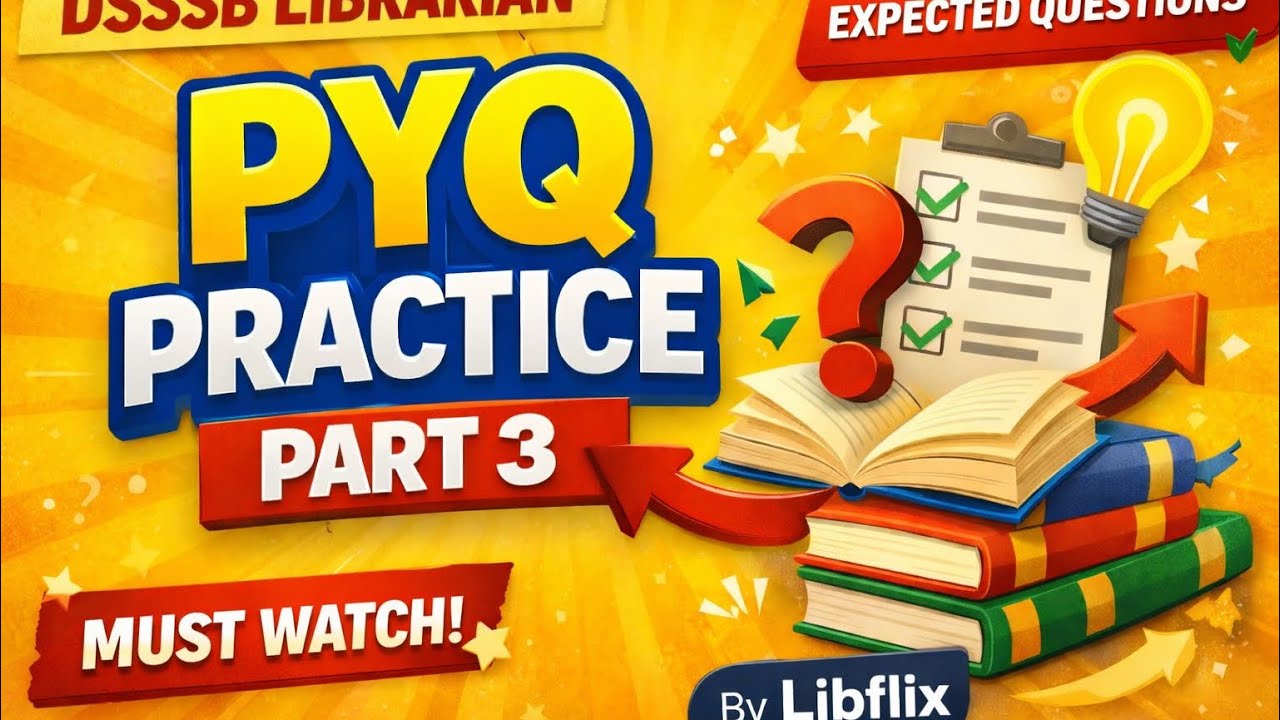 DSSSB Librarian PYQ Practice Part 3 | Important MCQs | By @LIBflix-w6y 