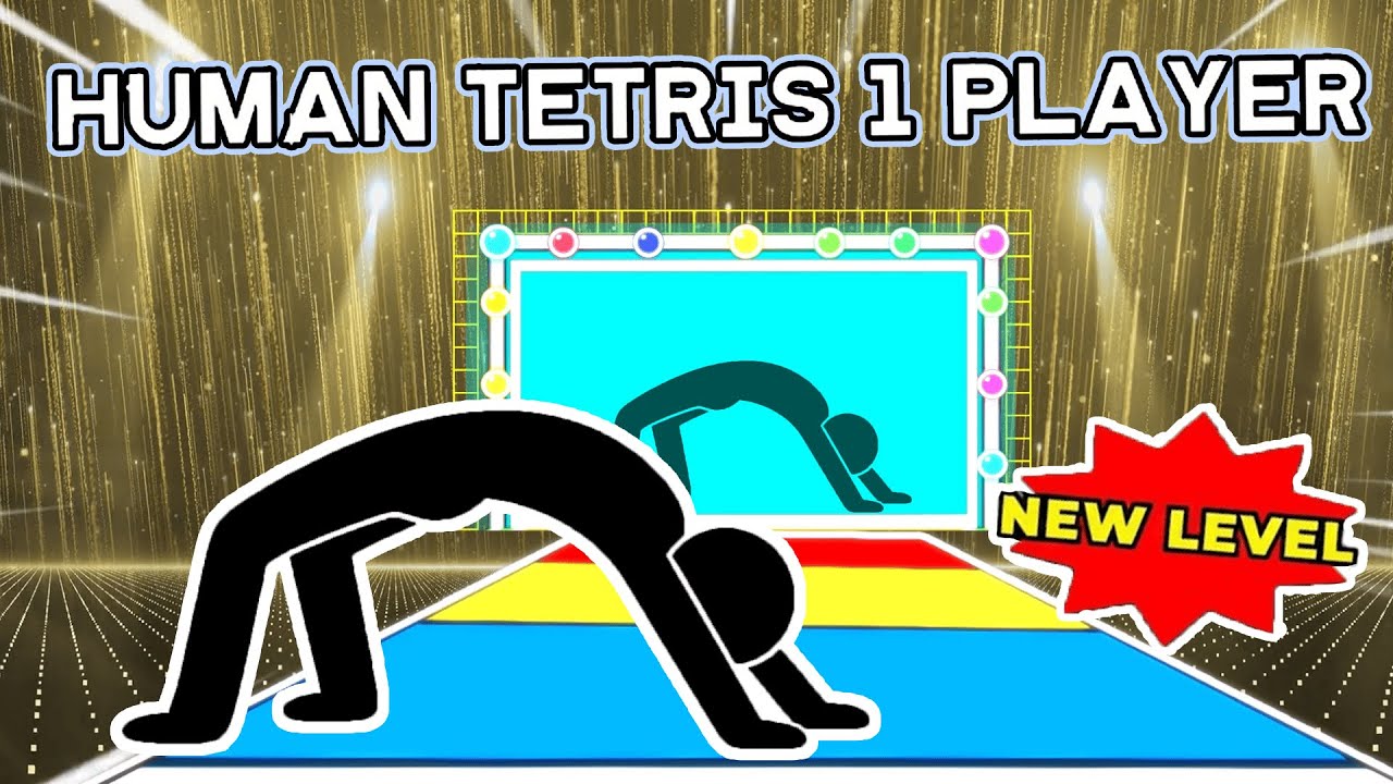 11-Min HUMAN TETRIS 1 Player | Immersive Interactive Warm Up #2