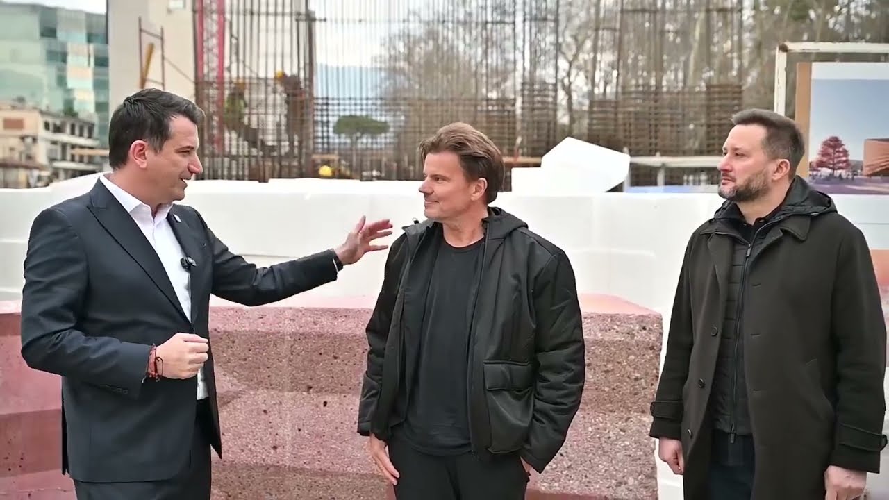 Infrastrukturë e përfunduar, nis ndërtimi për Teatrin e Ri! Veliaj dhe arkitekti inspektojnë punimet