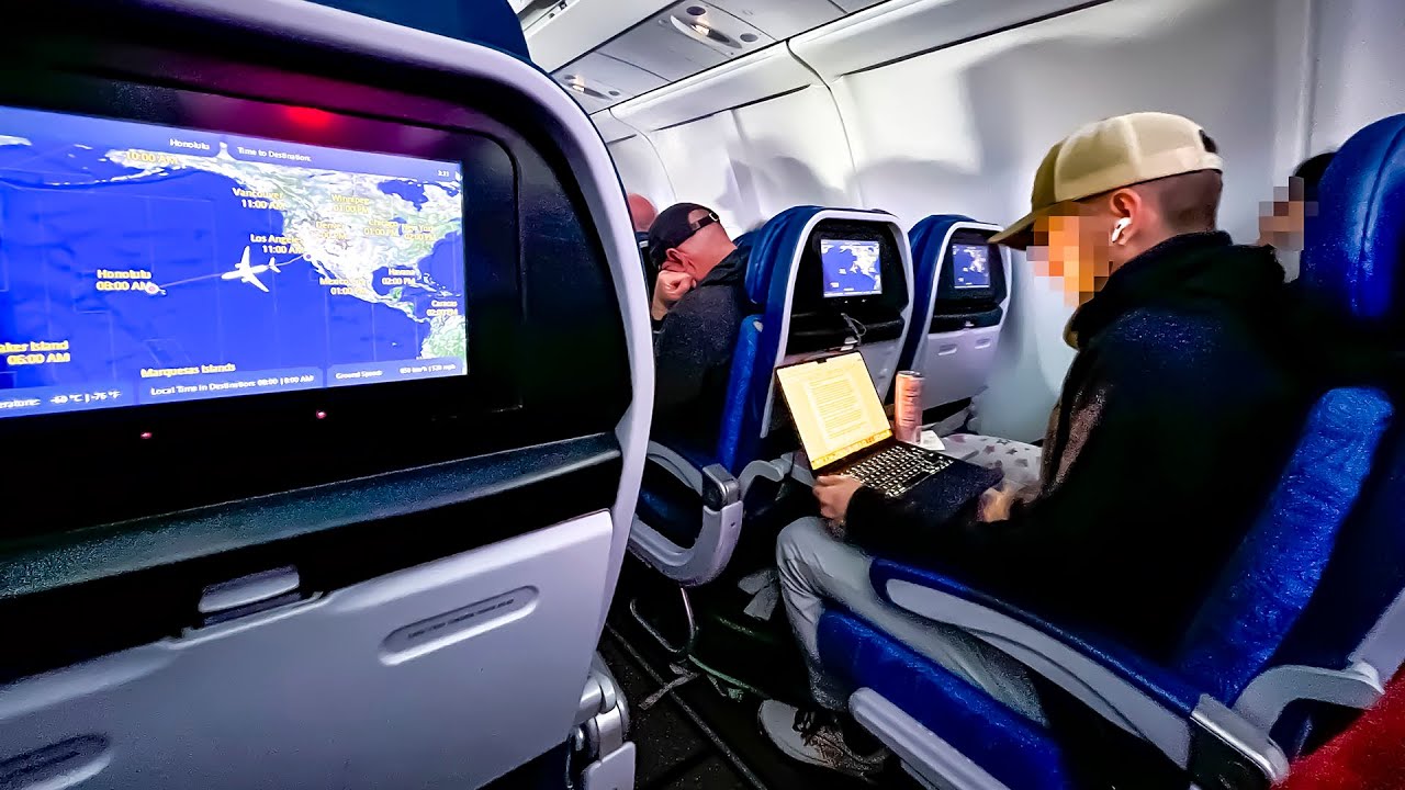 Hawaiian Airlines A330-200 economy (San Diego to Honolulu)
