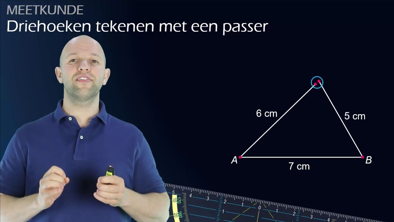Vlakke figuren - Driehoeken tekenen met een passer - WiskundeAcademie