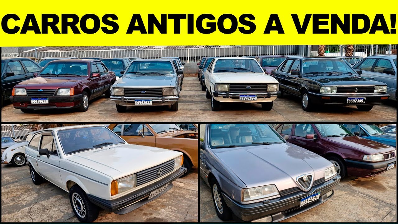 MUITOS CARROS ANTIGOS A VENDA! Anos 70, 80, 90 e 2000!!!