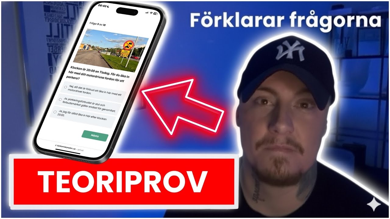 10 KÖRKORTSFRÅGOR om HUVUDLED på TEORIPROVET | Teoriprov körkort #körkort #teoriprov 