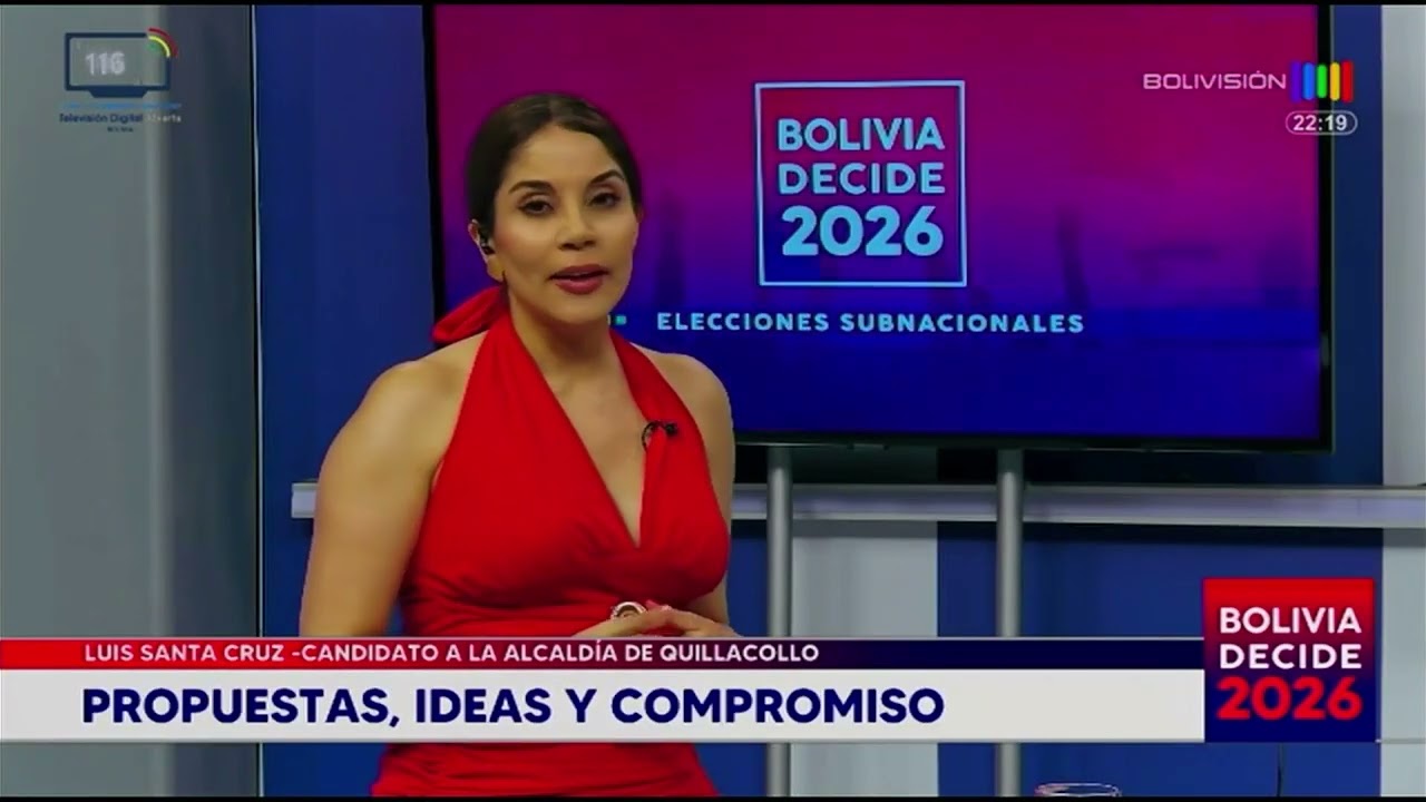 Hoy conoceremos a Luis Santa Cruz, candidato a la Alcaldía de Quillacollo