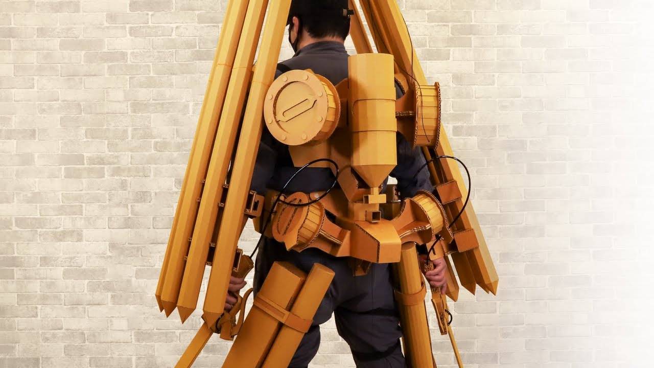 【Атака на титанов】How to Make Omni-directional Mobility Gear with Cardboard