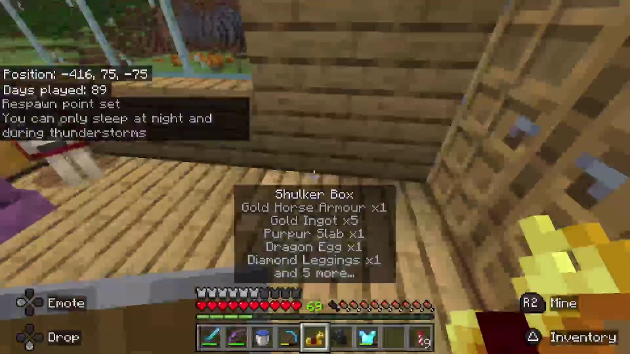 Beating ender dragon