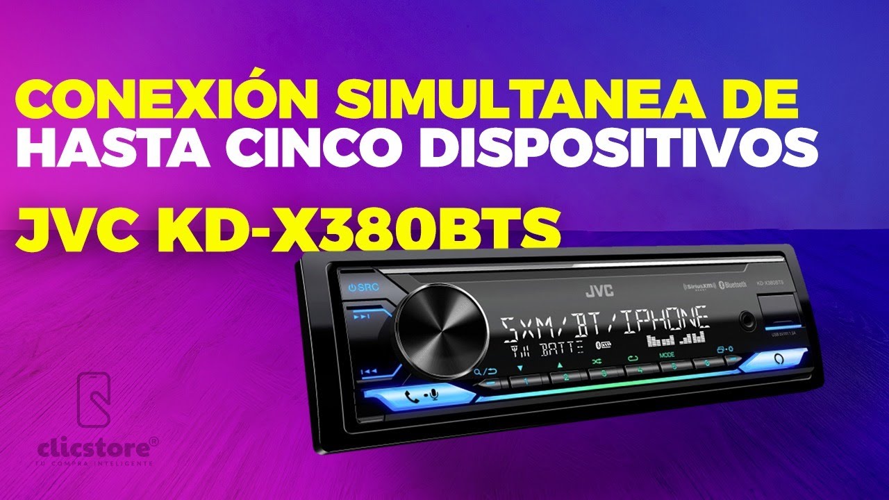 JVC KD-X380BTS - Conexión simultanea de hasta cinco dispositivos y dos dispositivos para llamadas