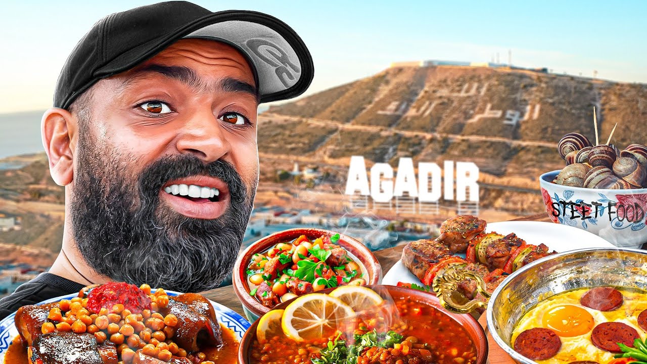 تجربة مأكولات الشارع في مدينة اغادير من الافضل 😀 مع عائلتي  #streetfood