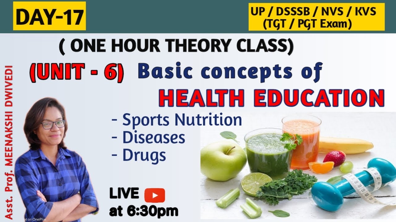 (DAY-17) | Health Education Concepts| Sports Nutrition | Prepare for TGT/PGT Physical Education