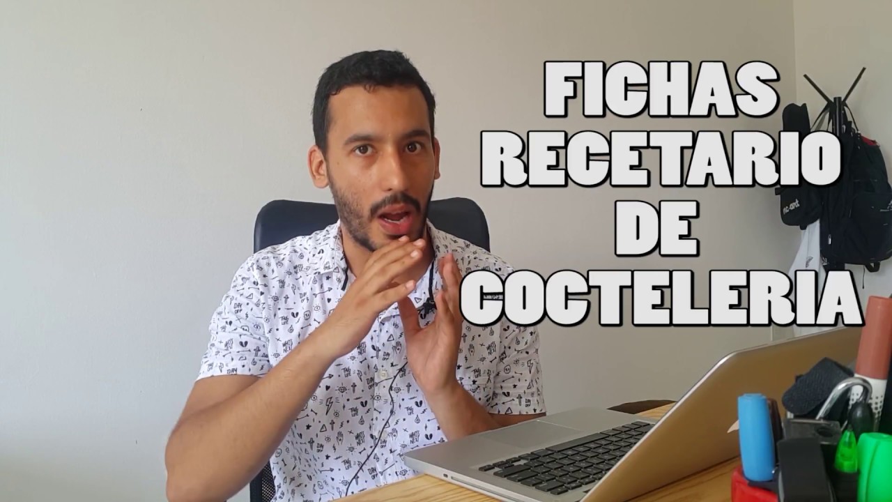 COMO HACER FICHAS DE RECETAS DE COCTELERIA