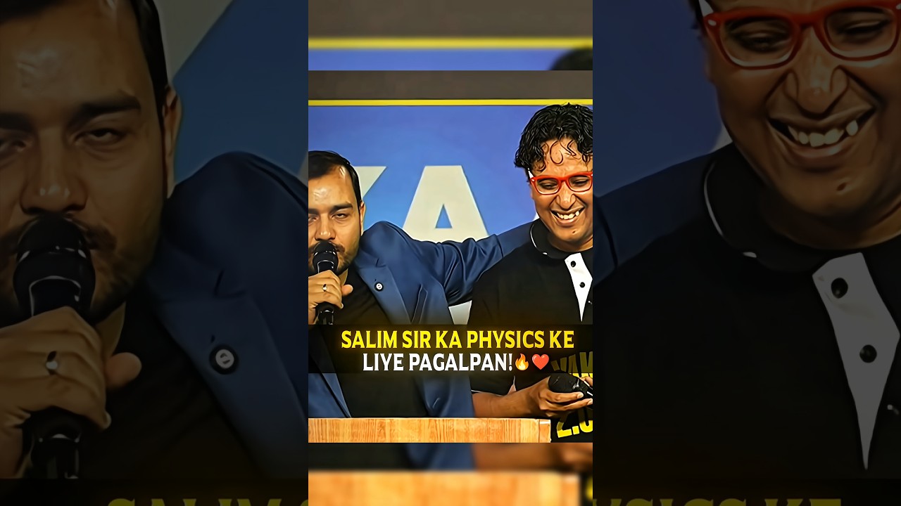 Saleem Sir Ka Physics Ke Liye Pagalpan😢 #saleemsirpw#motivation#physicswallah#viral#shorts#physics