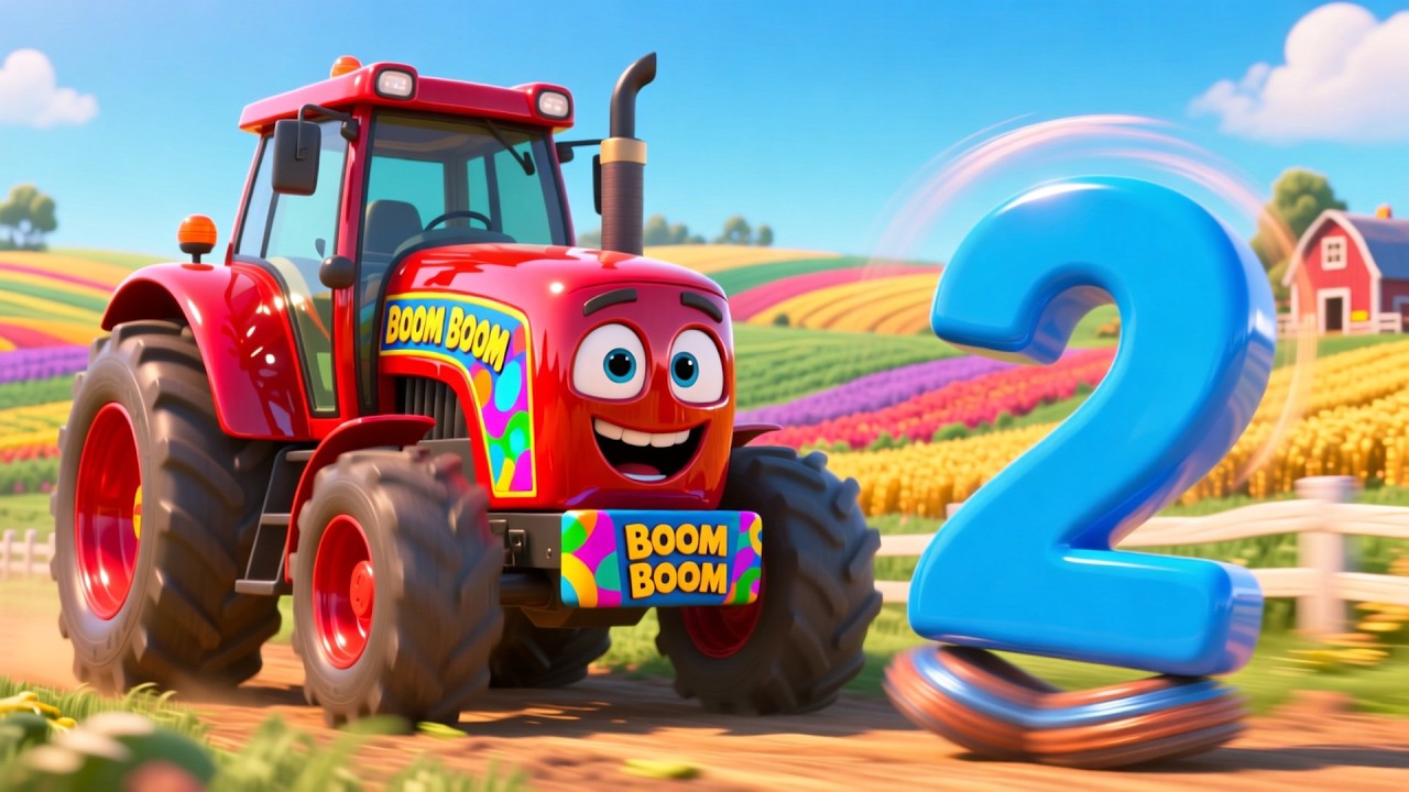 Farm Boom 123 Baby Fun 🚜 | Fun Learning & Play for Kids | Toddler Adventure Video