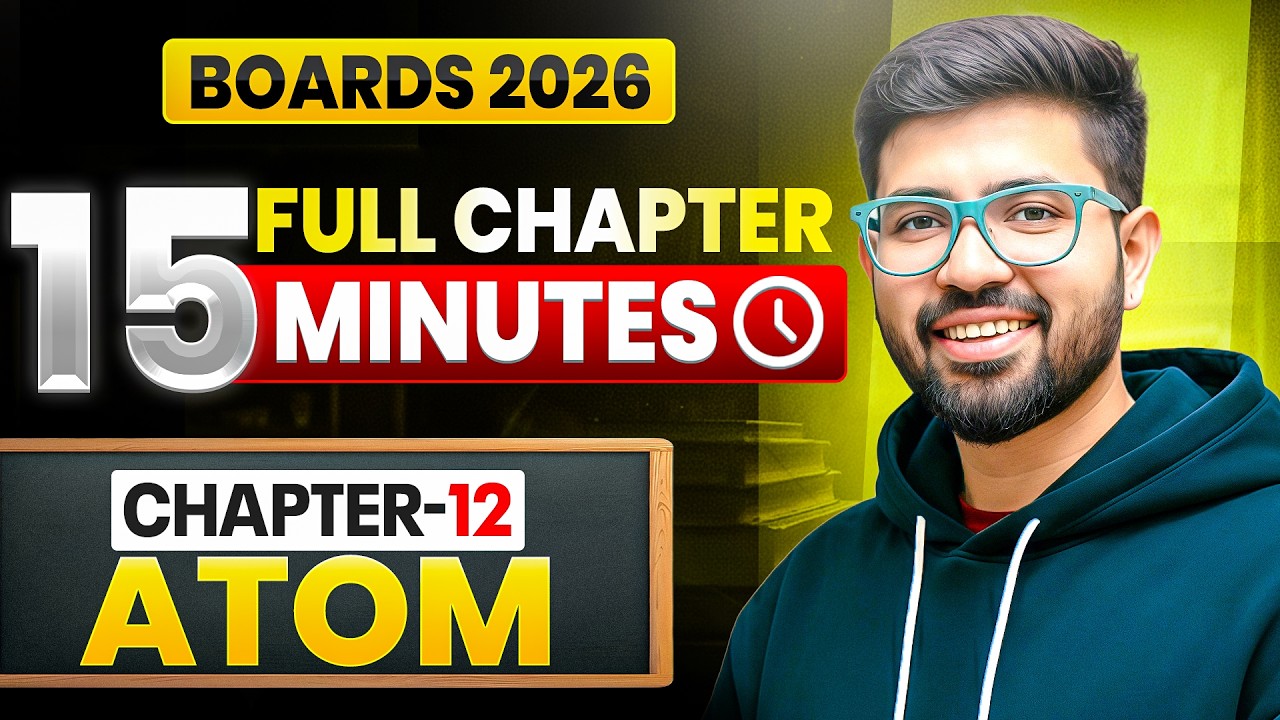 Atom full chapter Revision || Chapter 10 Class 12 Physics Atom Revision || Abhishek Sahu sir