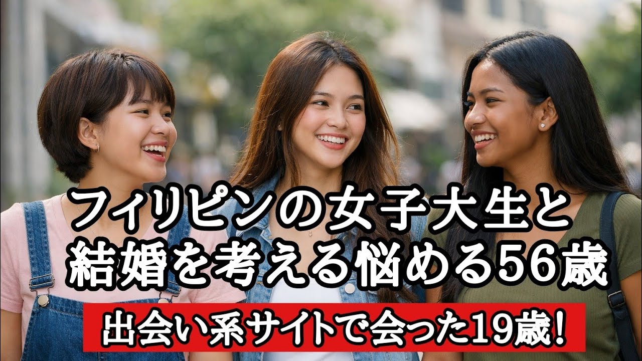 37歳差の恋…大学生フィリピーナと結婚したい56歳男性の悩み