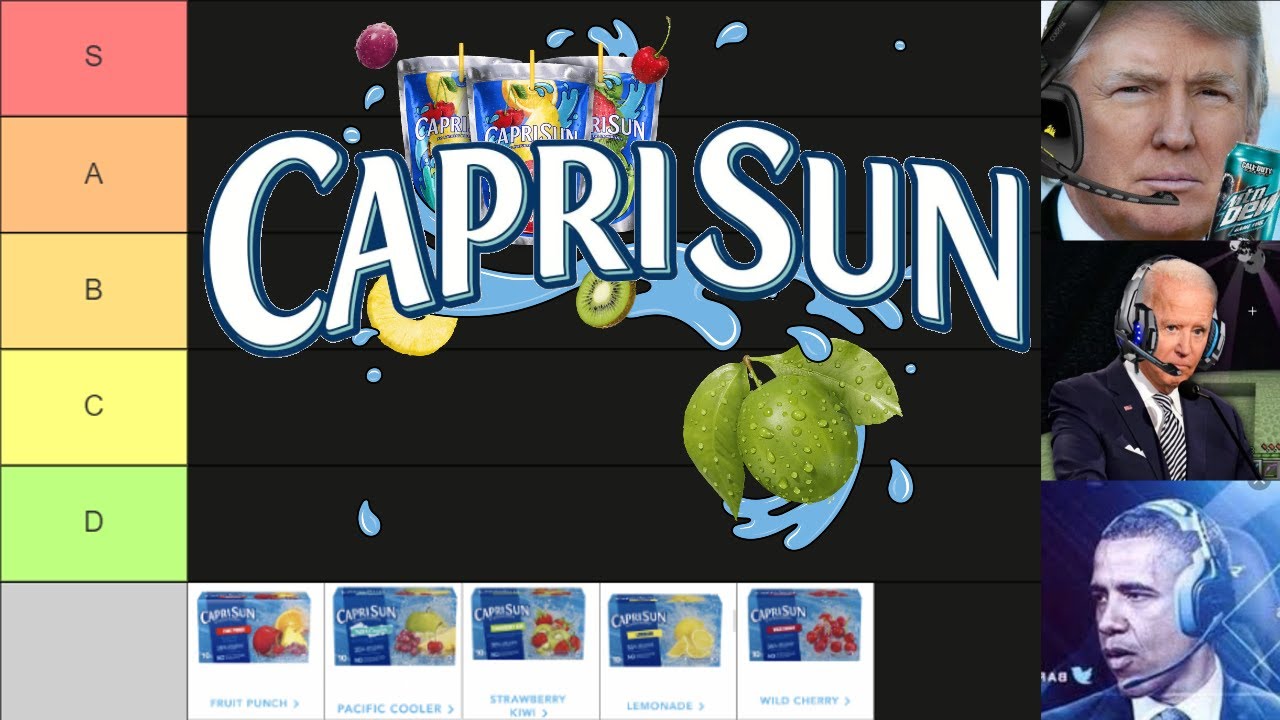 Presidents Rank CapriSun Flavors