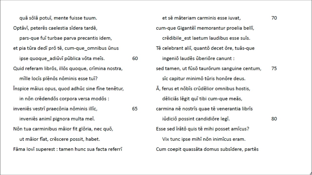 Ovid #36 - Tristia, Lib. II, v1-142 - Lateinische Rezitation