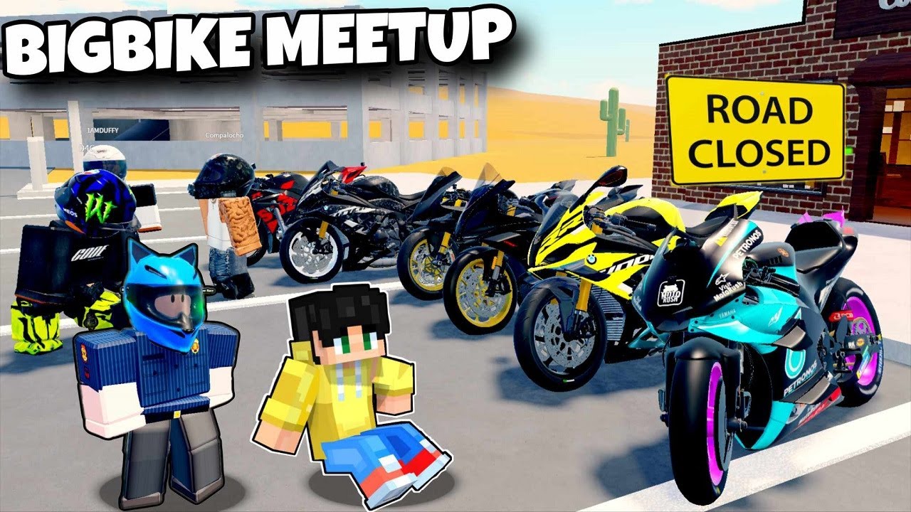NAG BIG BIKE MEET UP KAMI ng PULIS na BABAE at mga TROPA sa ROBLOX