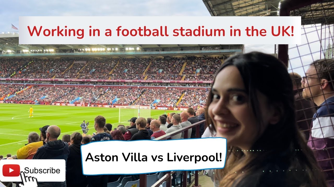 Coolest work place 😯 | My Part time job in the UK | Watching AVFC vs Liverpool match live!