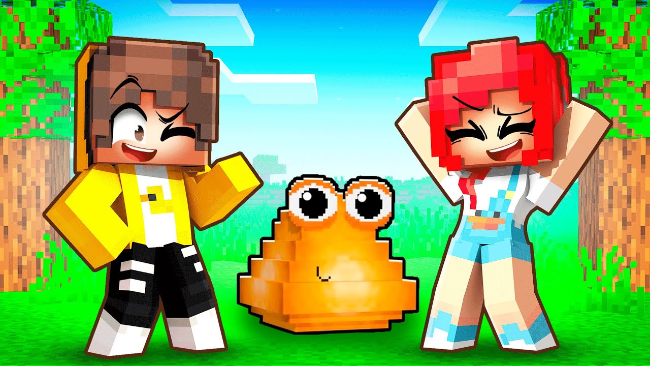 PatOni y Patita ADOPTAN  a POU 😍 en Minecraft