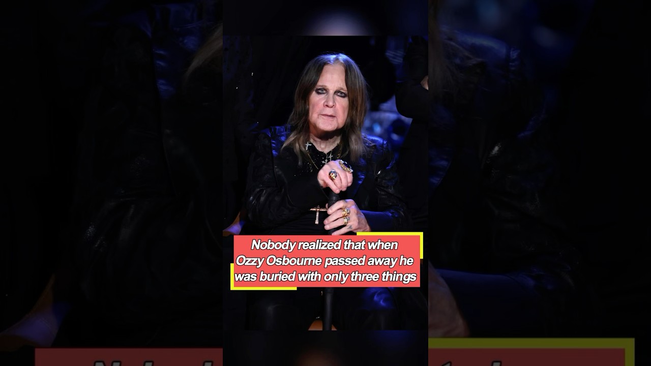 Nobody realized that when Ozzy Osbourne passed away, he was buried with only three things