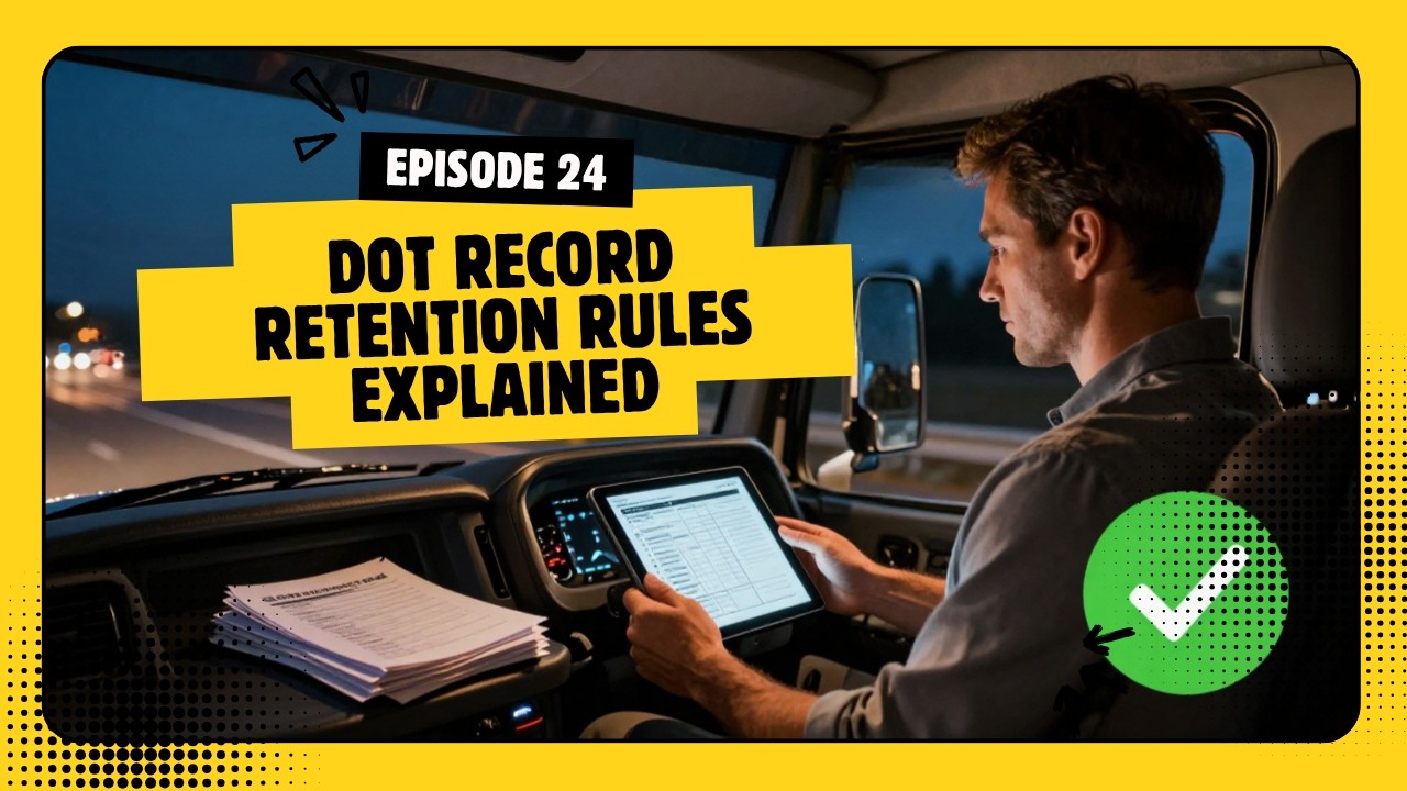 The DOT Record Retention Rules Explained | 49 CFR 382.401