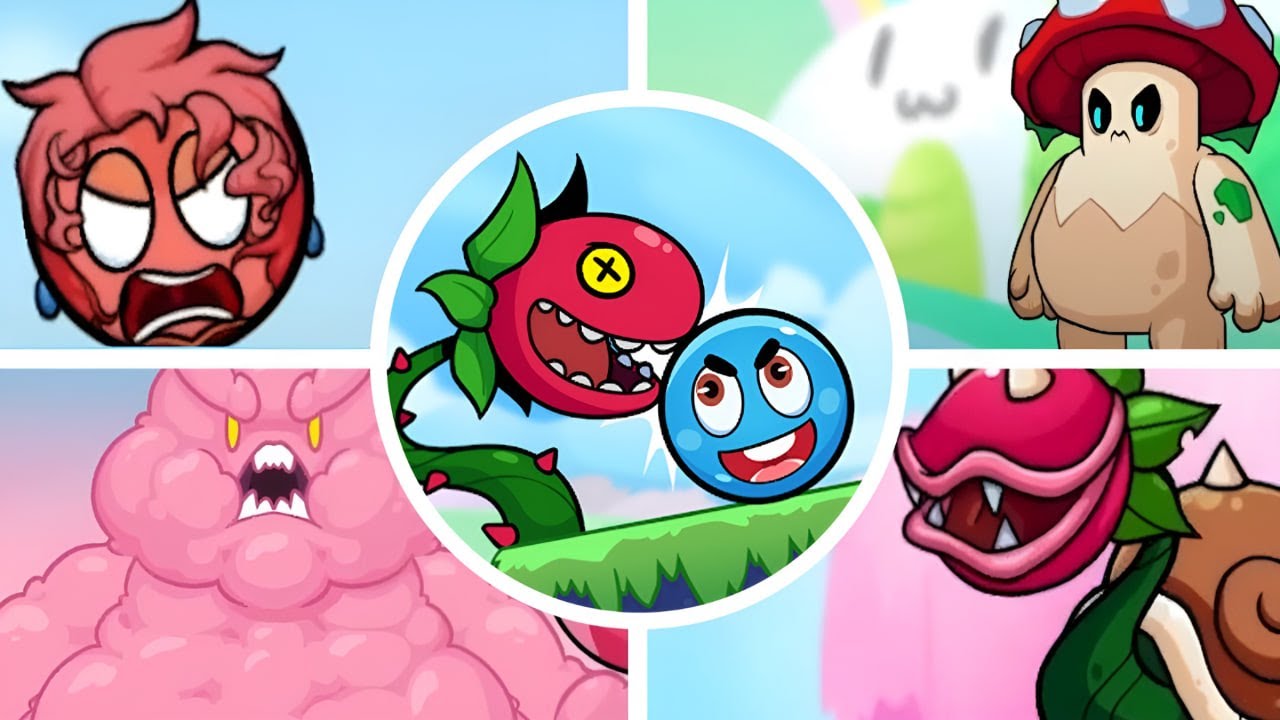 Ball W - Red Wonder Island - All Bosses
