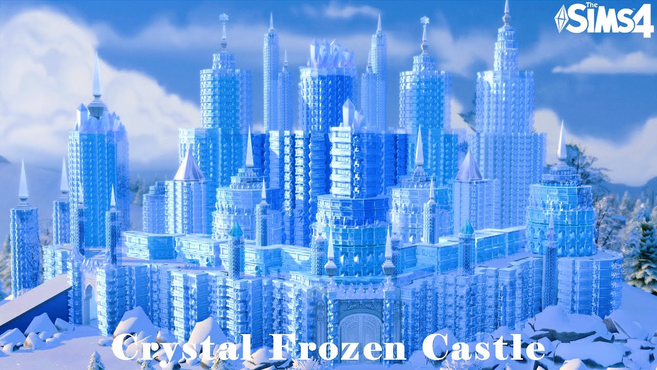 Crystal Frozen Castle | The Sims 4 Stop Motion | Speed Build | No CC | les Sims 4 | 심즈 4