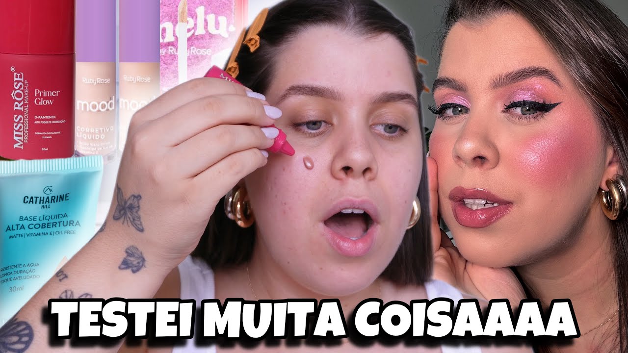 Testando MUITAS makes da 25 DE MARÇO