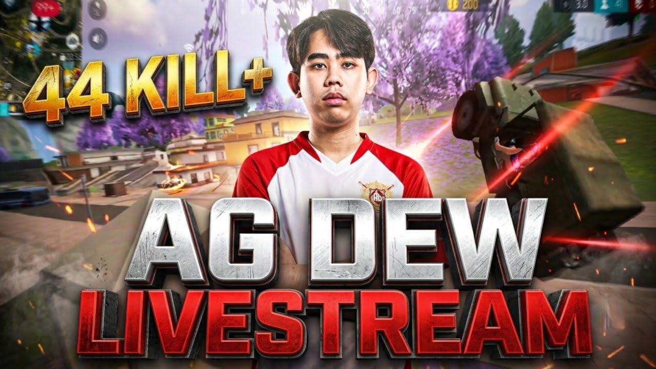 AG.AL DEW LIVESTREAM FREEFIRE | SOLO SQUAD RANKED 