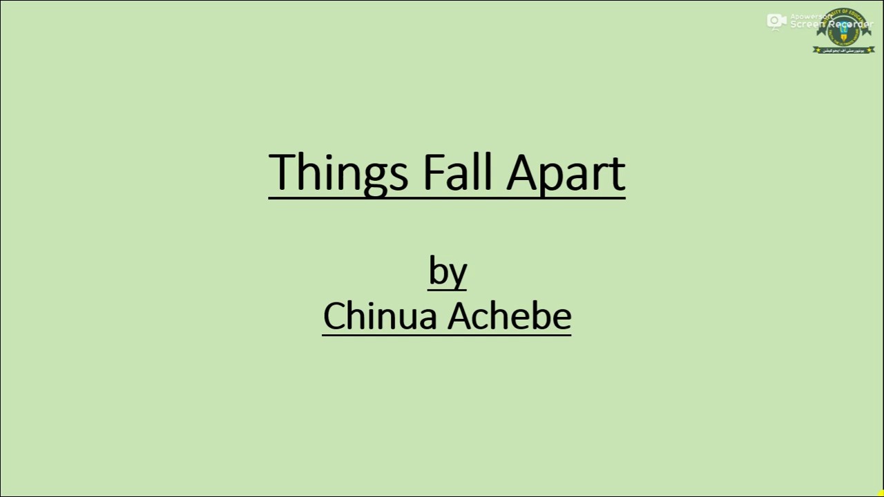 African Literature Lecture 3