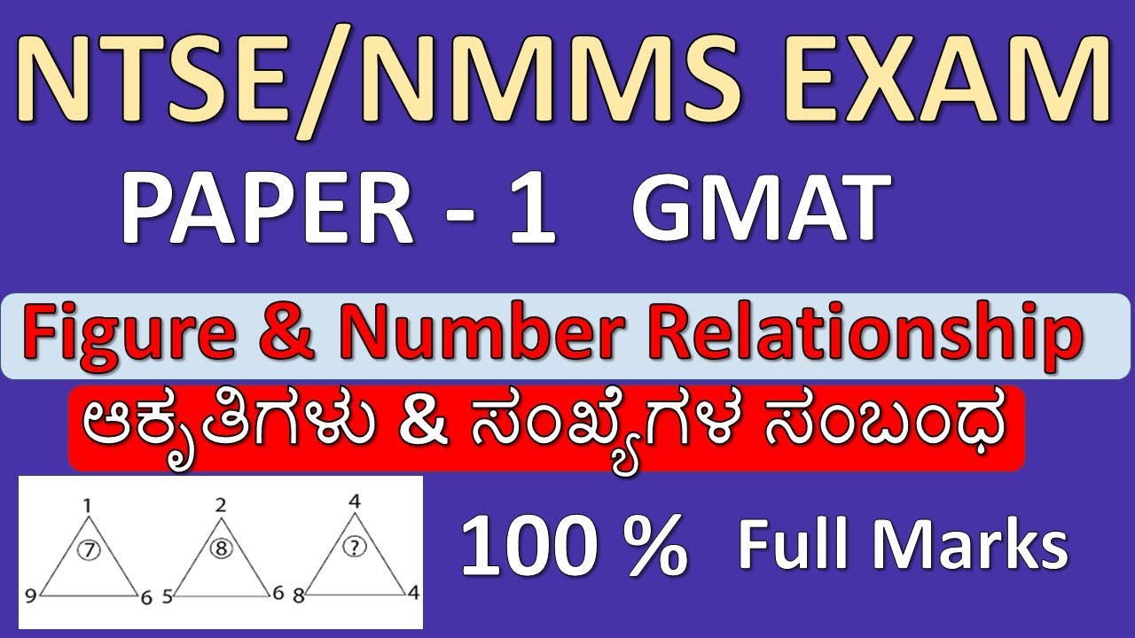 Finding Missing Numbers | Concept | Reasoning Ability - NTSE NMMS EXAM - GMAT