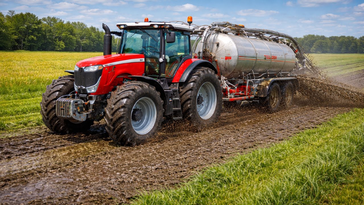 Spreading Slurry & Sowing Wheat [Ranch Ep13