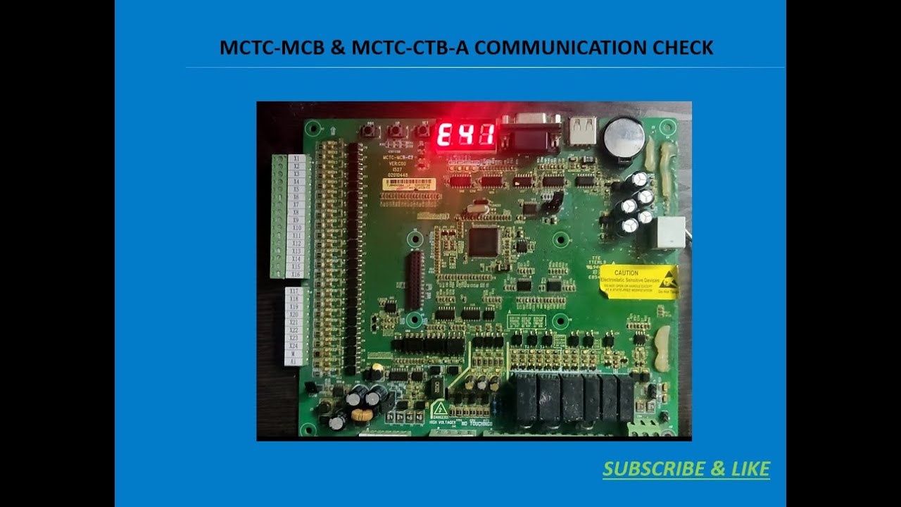 How to check communication exists bw MCTC-MCB(Motherboard) & MCTC-CTB(Cartop Board) in Monarch 3000+