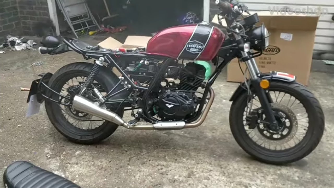 how to turn a £600 bike into a £1500 bike. lexmoto tempest GT 125. Double my money, exhaust, test,