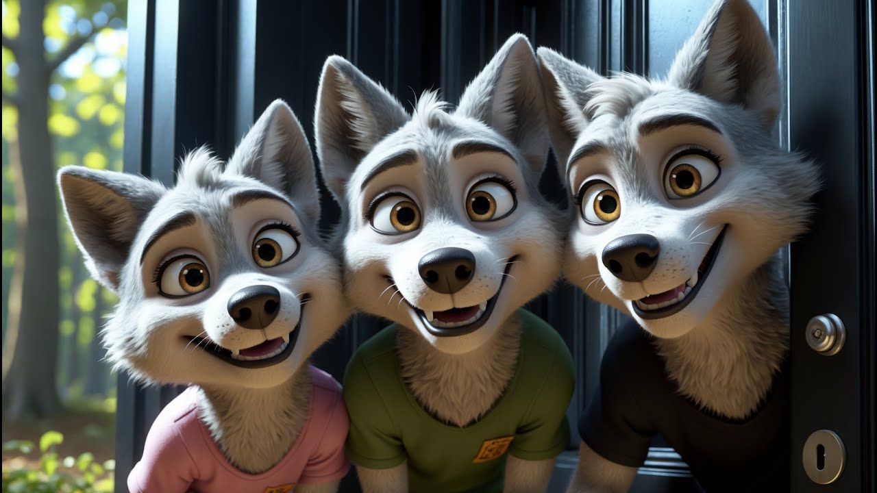 Les Trois Loups et le Cochon Malicieux !_ Conte pour enfants!