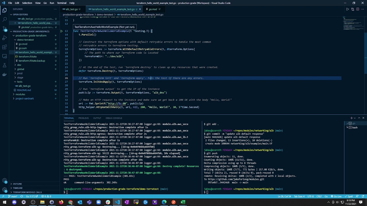 7.7 Learn Terraform - Automated Testing with Terratest