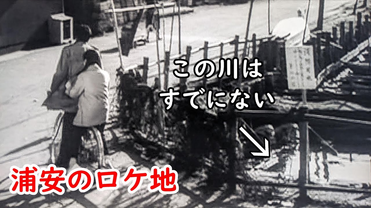 【１９６３年】映画【川っ風野郎たち】【境川】【猫実】【江川橋】【市川市】【和泉雅子】【山内賢】【浦安橋】