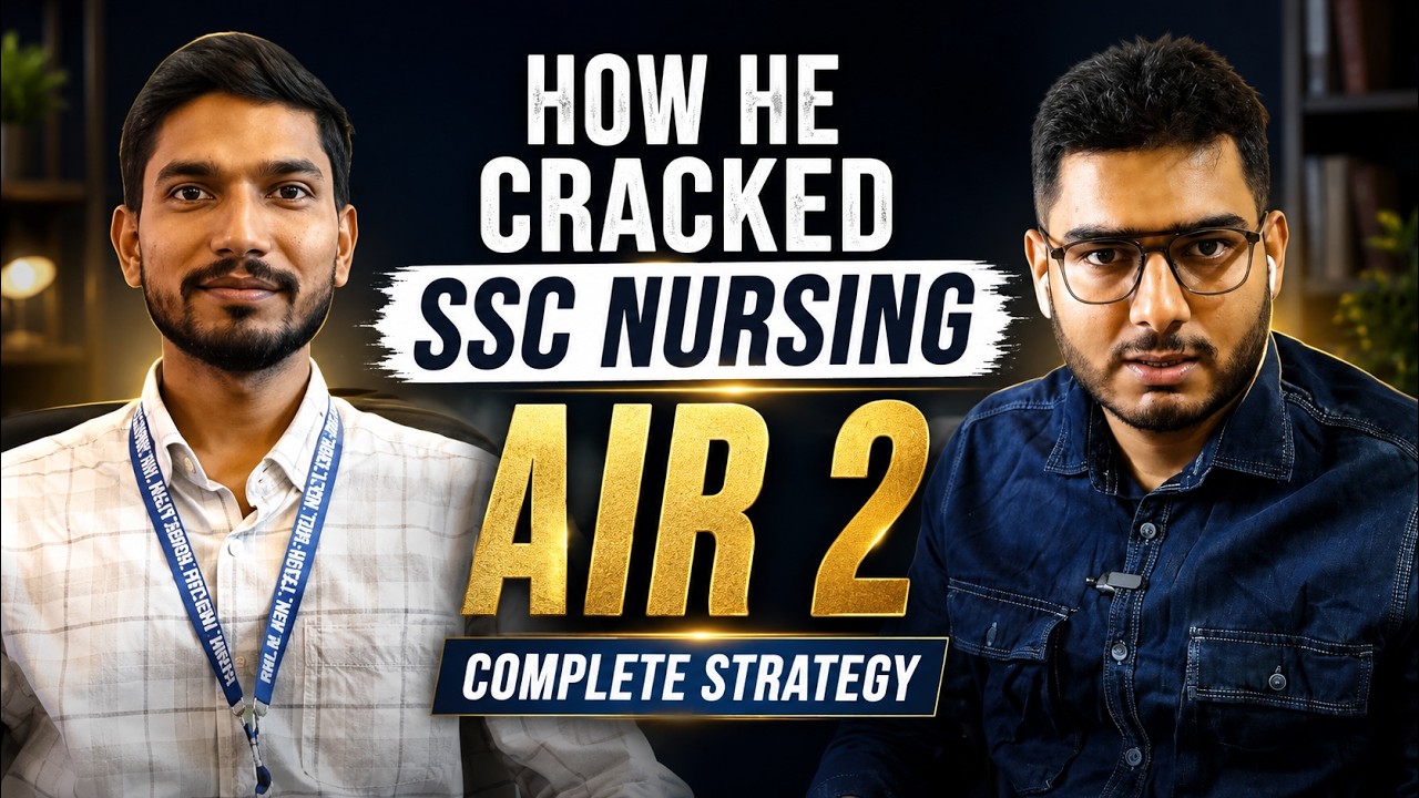 SSC Nursing Officer AIR 2 | How He Cracked the Exam & His Complete Strategy | Disha Nirdesh