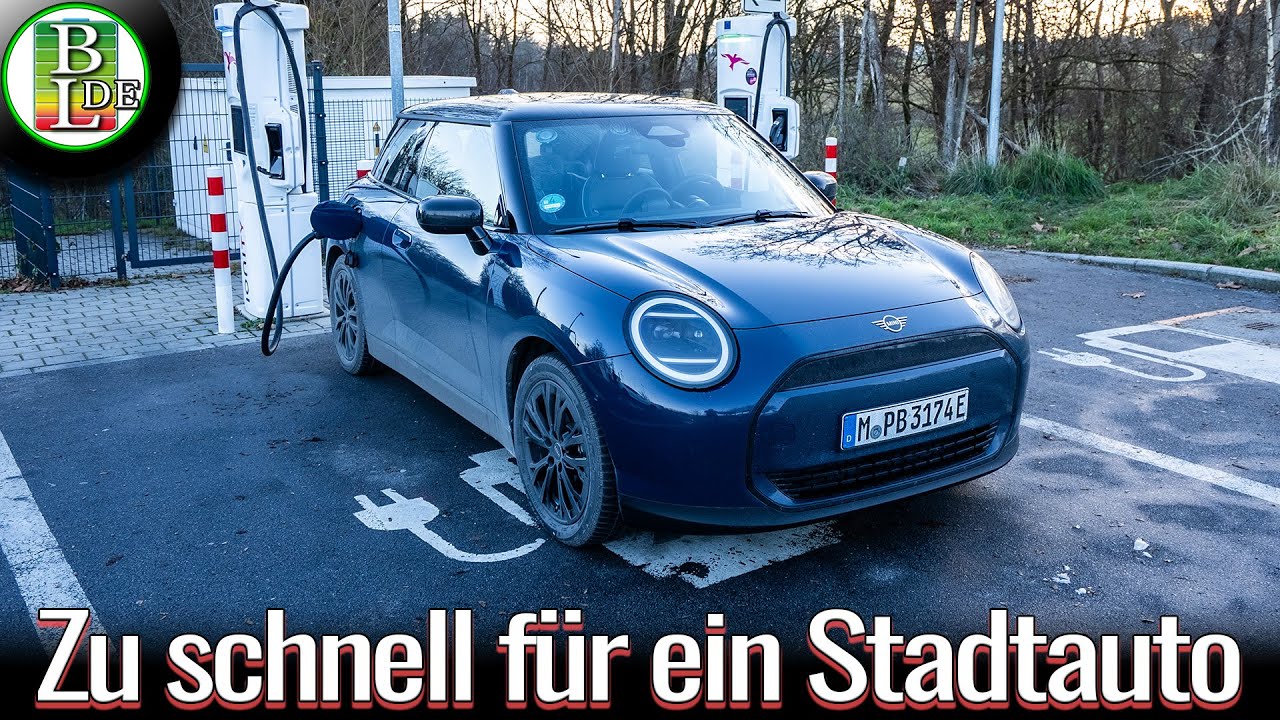 Mini Cooper E Reichweitentest bei 130 km/h ❄️ Winterverbrauch (36,6 kWh)