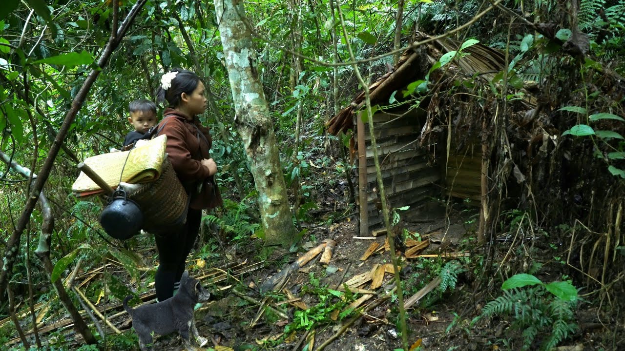 A 16-Year-Old Single Mother Stops at an Old Abandoned House in the Forest | Dieu Linh