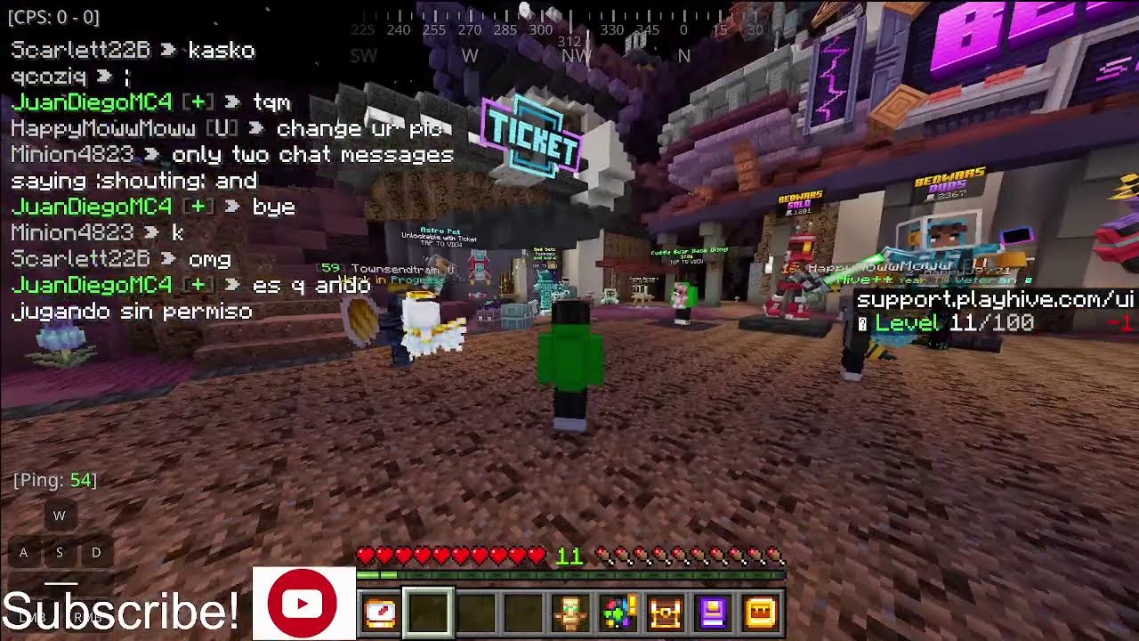 Minecraft Hive. Leveling up